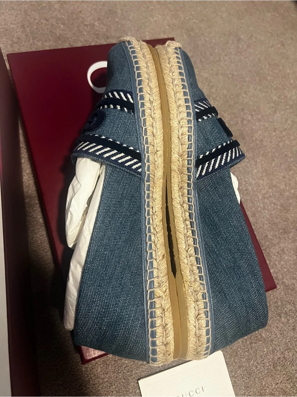 Gucci Ines Espadrille Flat